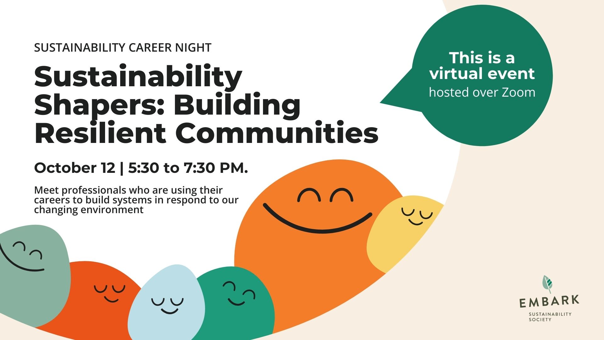 Sustainability Career Night - Sustainability Shapers: Building Resilient Communities